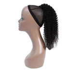 100% Brazilian Human Hair Drawstring Ponytail, Kinky Curly