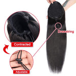 20'' Brazilian Human Hair Drawstring Ponytail, Straight