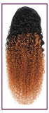 100% Brazilian Human Hair Drawstring Ponytail, Ombre Kinky Curly