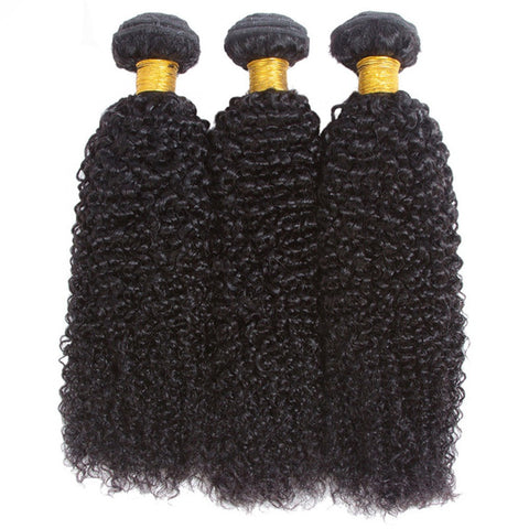 100% Brazilian Human Hair 3 Bundles, Kinky Curly