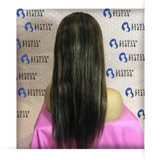 18'' Straight Brazilian 100%Human Hair 5x5 Lace Wig 1B/27/30