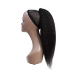 Brazilian Human Hair Drawstring Ponytail, Kinky Straight